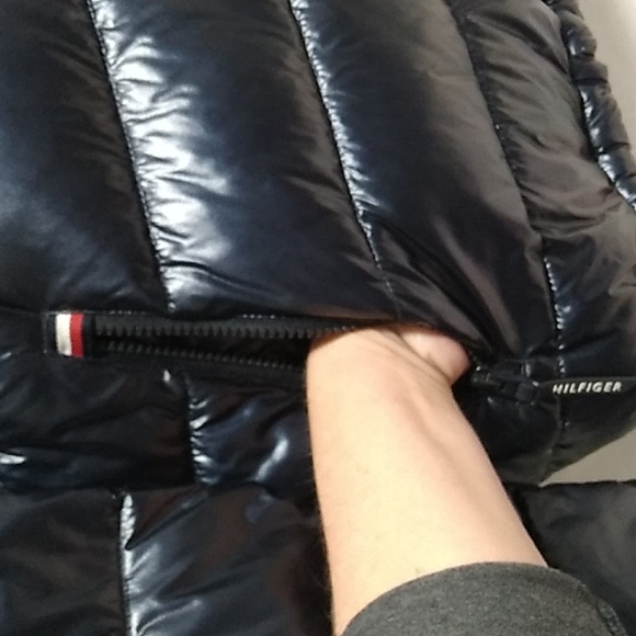 SALE! NWOT Tommy Hilfiger Sherpa Lined Hood Mens Puffer Coat Sz.L - Picture 5 of 15